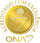 Logo de Certificação com excelência pela ONA para o Hospital Santo Amaro